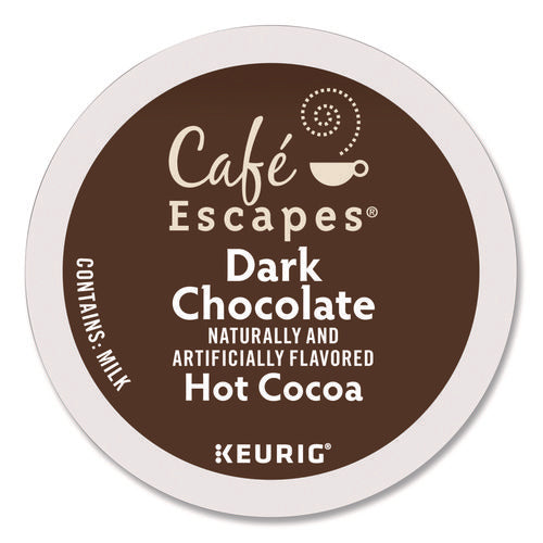 Dark Chocolate Hot Cocoa K-cups, 24/box, 4 Box/carton