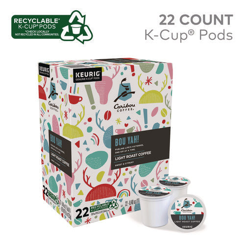 Bou Yah K-cup Pods, Light Roast, 22/box