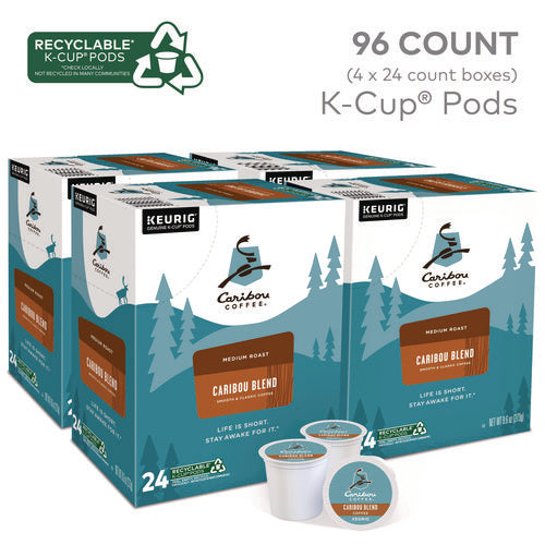 Caribou Blend Coffee K-cups, 96/carton