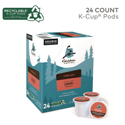 Caramel Hideaway K-cups, Mild Roast, 24/box