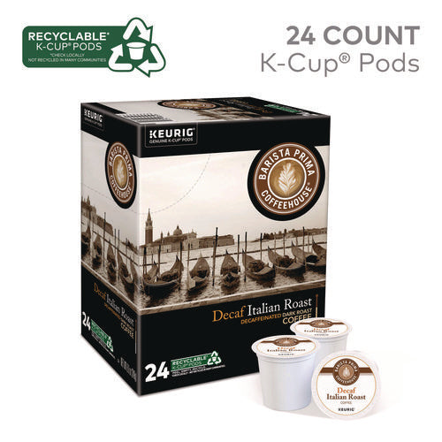 Decaf Italian Roast Coffee K-cups, 24/box