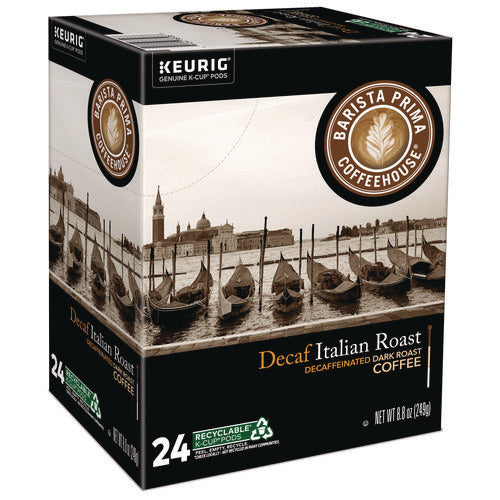 Decaf Italian Roast Coffee K-cups, 24/box