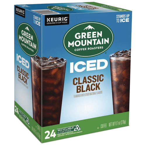 Classic Black Brew Over Ice Coffee K-cups, 24/box