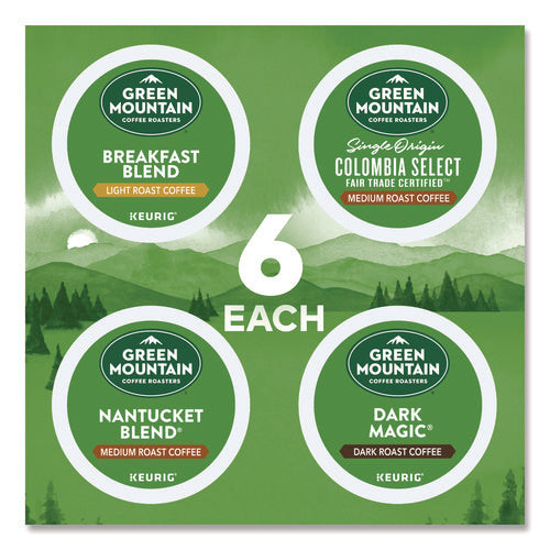 Regular Variety Pack Coffee K-cups, Assorted Flavors, 96/carton