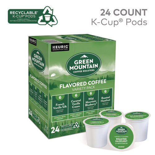 Flavored Variety Coffee K-cups, Assorted Flavors, 96/carton