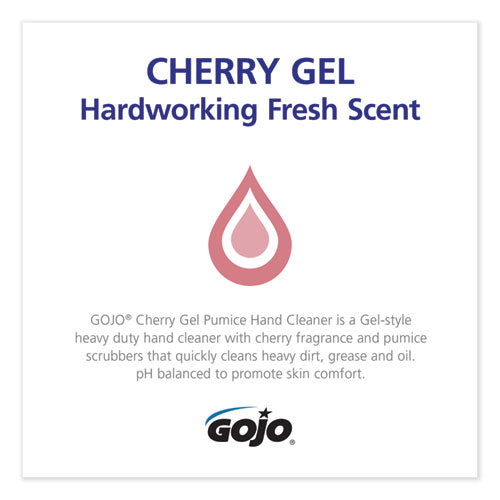 Cherry Gel Pumice Hand Cleaner, Cherry Scent, 1 Gal, 2/carton