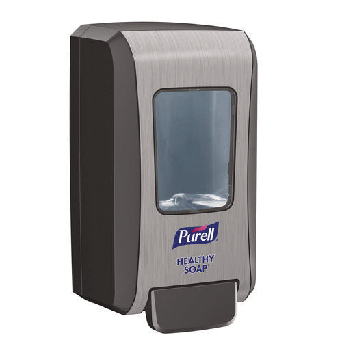 Fmx-20 Soap Push-style Dispenser, 2,000 Ml, 6.5 X 4.65 X 11.86, Graphite/chrome, 6/carton