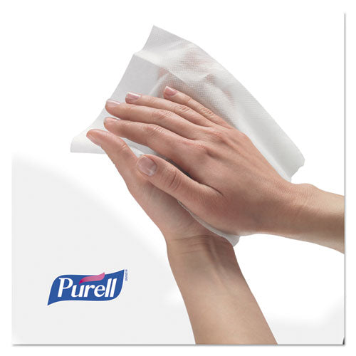 Premoistened Hand Sanitizing Wipes, 5.78 X 7, Fresh Citrus, White, 100/canister, 12 Canisters/carton