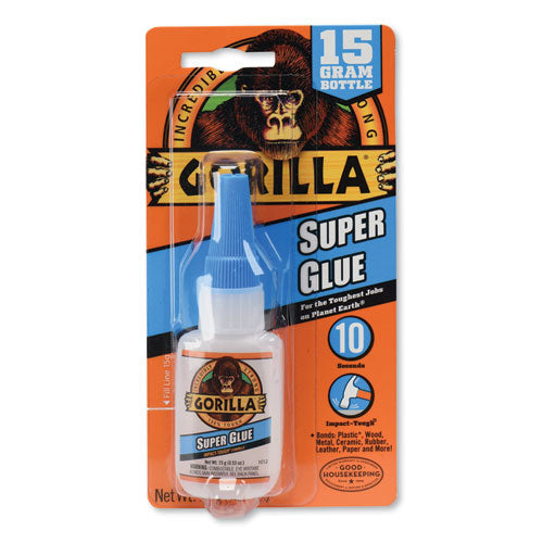 Super Glue, 0.53 Oz, Dries Clear, 4/carton