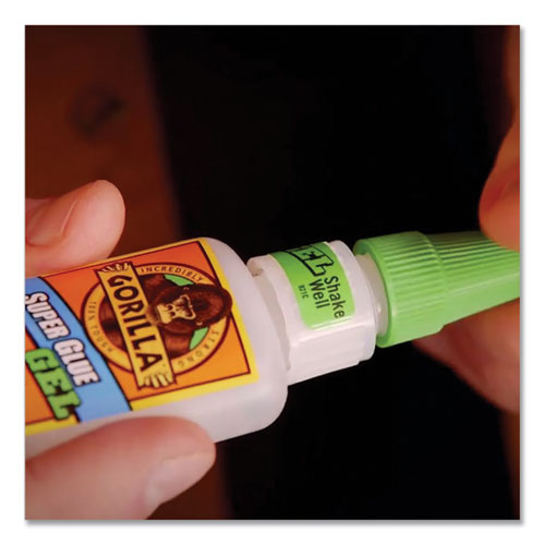 Super Glue Gel, 0.53 Oz, Dries Clear, 4/carton