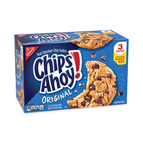 Chips Ahoy Chocolate Chip Cookies, 3 Resealable Bags, 3 Lb 6.6 Oz Box