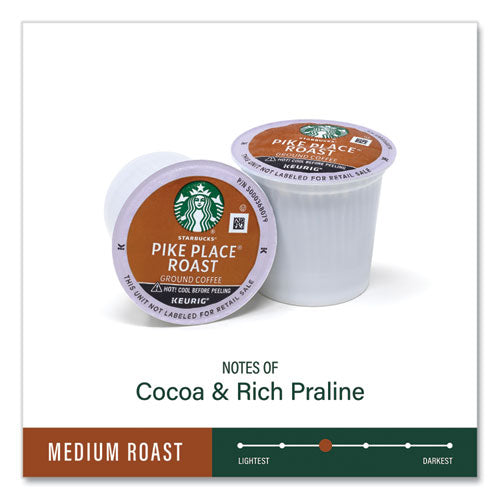 Pike Place Coffee K-cups, Pike Place Roast, 72/carton