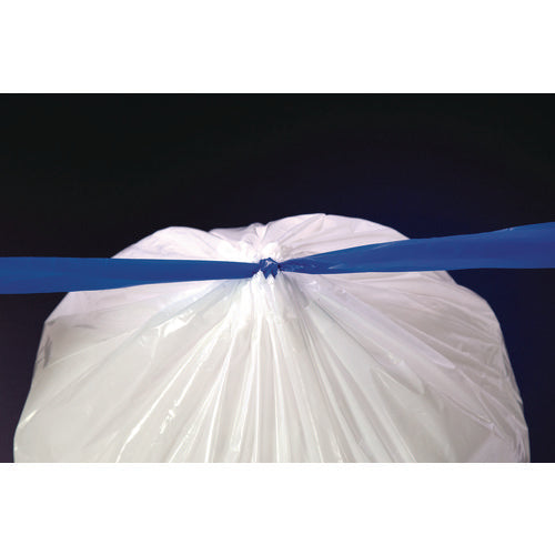 Drawstring Trash Bags, Drawstring, 13 Gal, 24" X 28", White, 40 Bags/roll, 2 Rolls/box