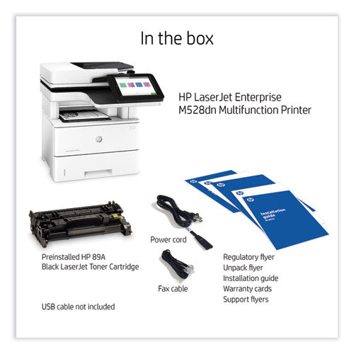 Laserjet Enterprise Mfp M528dn Multifunction Laser Printer, Copy/print/scan