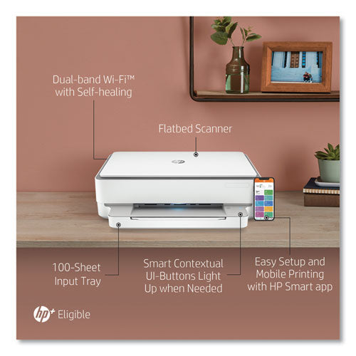 Envy 6055e Wireless All-in-one Inkjet Printer, Copy/print/scan