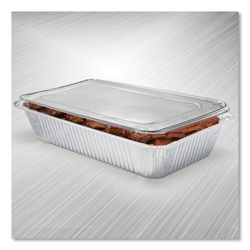 Steam Table Pan Lids, Full Curl Edge, Fits Full-size Pan, 0.62" Deep, 12.87 X 20.81, 50/carton