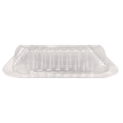 Plastic Dome Lids, Fits 1 Lb Oblong Pan, Clear, 1,000/carton