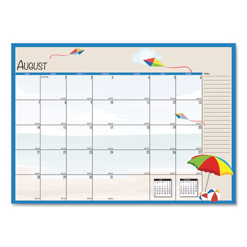 Seasonal Monthly Planner, Illustrated Seasons Artwork, 10 X 7, Light Blue Cover, 12-month (jan To Dec): 2025