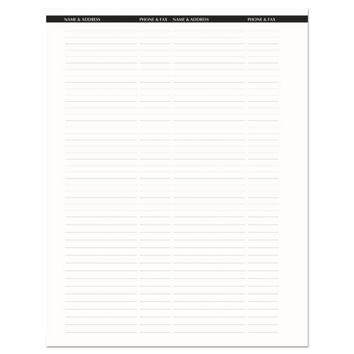 Recycled Professional Weekly Planner, 15-minute Appts, 11 X 8.5, Black Wirebound Soft Cover, 12-month (jan To Dec): 2025