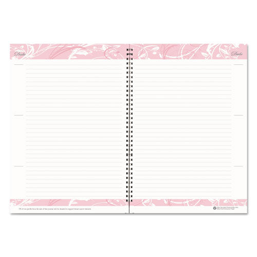 Breast Cancer Awareness Recycled Ruled Monthly Planner/journal, 10 X 7, Pink Cover, 12-month (jan To Dec): 2025