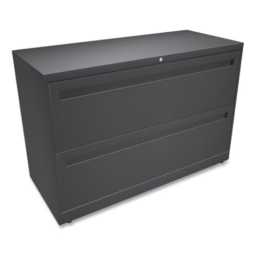 Brigade 700 Series Lateral File, 2 Legal/letter-size File Drawers, Charcoal, 42" X 18" X 28"