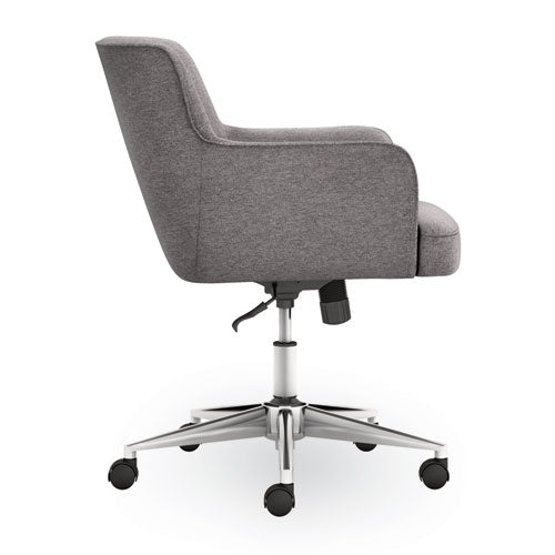 Matter Multipurpose Chair, 23" X 24.8" X 34", Light Gray Seat, Light Gray Back, Chrome Base