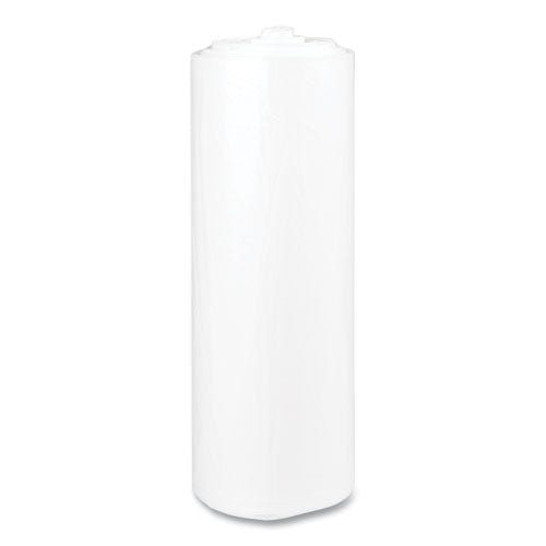 High-density Commercial Can Liners, 45 Gal, 12 Mic, 40" X 48", Clear, Interleaved Roll, 25 Bags/roll, 10 Rolls/carton