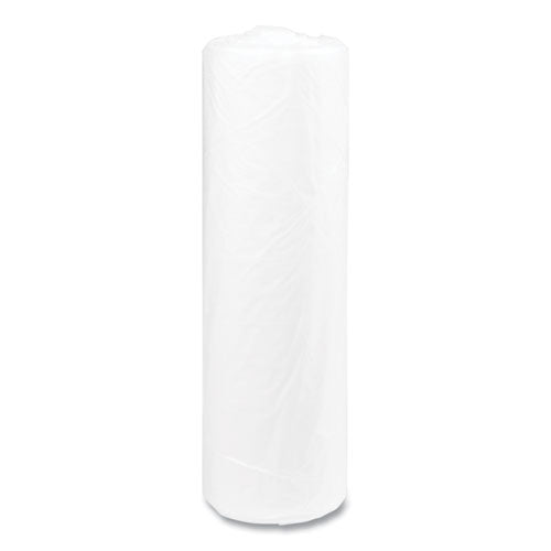 High-density Commercial Can Liners, 45 Gal, 14 Mic, 40" X 48", Clear, Interleaved Roll, 25 Bags/roll, 10 Rolls/carton