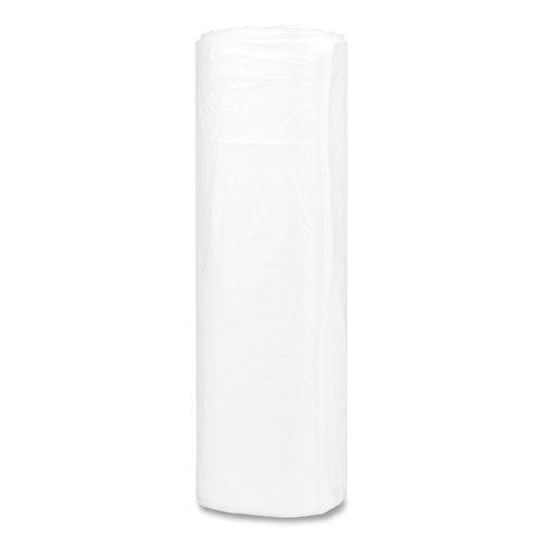 High-density Commercial Can Liners, 45 Gal, 16 Mic, 40" X 48", Clear, Interleaved Roll, 25 Bags/roll, 10 Rolls/carton