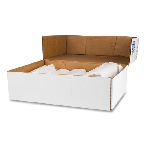 High-density Commercial Can Liner Value Pack, 45 Gal, 11 Mic, 40" X 46", Clear, Interleaved Roll, 25 Bags/roll, 10 Rolls/ct