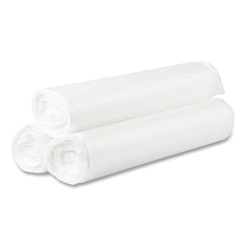 High-density Commercial Can Liner Value Pack, 45 Gal, 14 Mic, 40" X 46", Natural, Interleaved Roll, 25 Bags/roll, 10 Rolls/ct