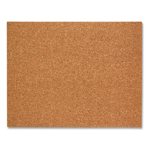 Idesign Frameless Cork Bulletin Board, 46" X 36", Tan Surface