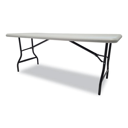 Indestructable Industrial Folding Table, Rectangular, 72" X 30" X 29", Platinum