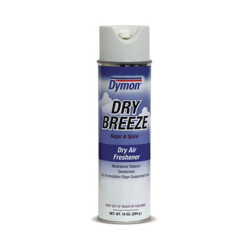 Dry Breeze Aerosol Air Freshener, Sugar And Spice, 10 Oz Aerosol Spray, 12/carton