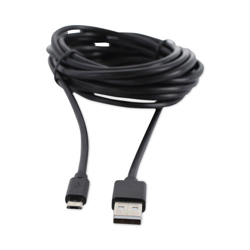 Usb To Micro Usb Cable, 10 Ft, Black