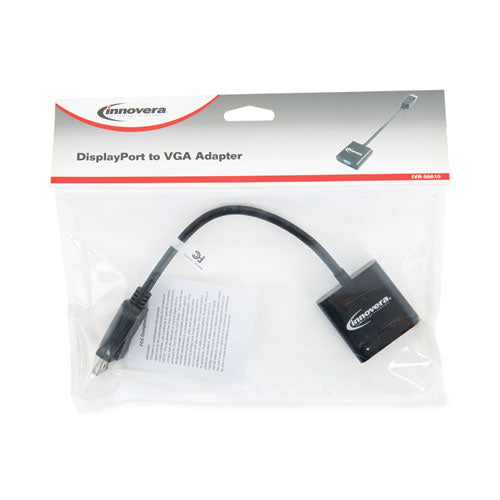 Displayport To Vga Adapter, 0.65 Ft, Black