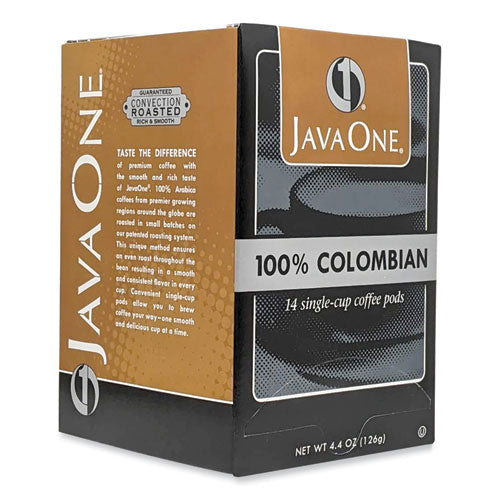 Coffee Pods, Colombian Supremo, Single Cup, 14/box