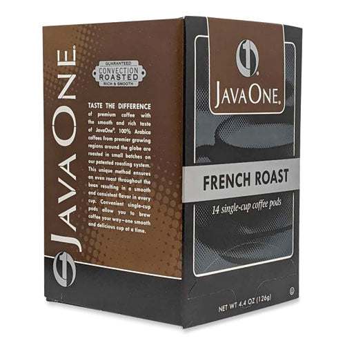 Coffee Pods, French Roast, Single Cup, 14/box