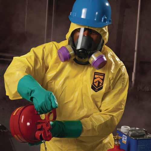 A70 Chemical Spray Protection Coveralls, Medium, Yellow, 12/carton