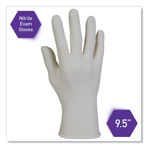 Sterling Nitrile Exam Gloves, Powder-free, Gray, 242 Mm Length, Medium, 200/box