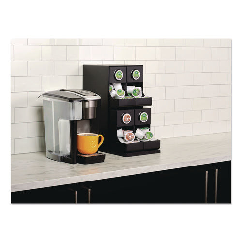 K-cup Organizer, 4-compartment, Black