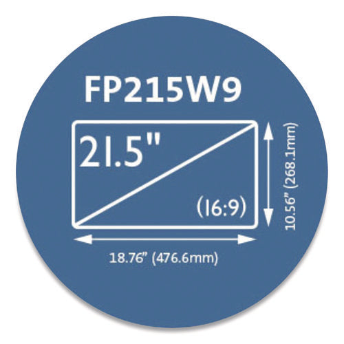 Anti-glare Reversible Privacy Screen For 21.5" Widescreen Flat Panel Monitor, 16:9 Aspect Ratio