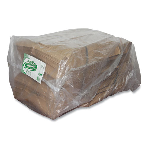 Kraft Paper Bags, Natural Kraft Flat Handles, 13" X 7" X 17", Natural, 250/carton