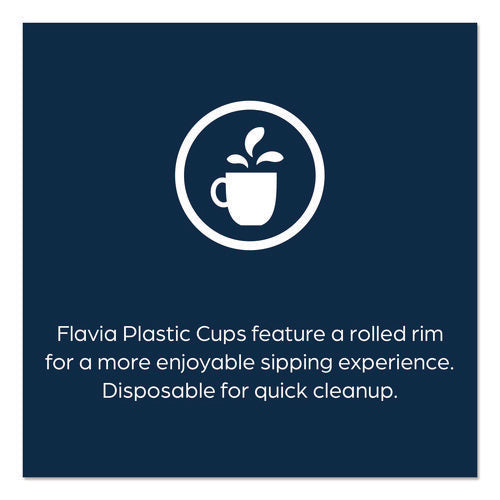 Cold Cups 12 Oz, Blue Band Flavia Logo, Clear/blue, 900/carton