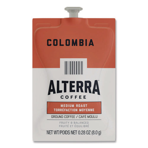 Alterra Columbia Coffee Freshpack, Columbia, 0.28 Oz Pouch, 100/carton