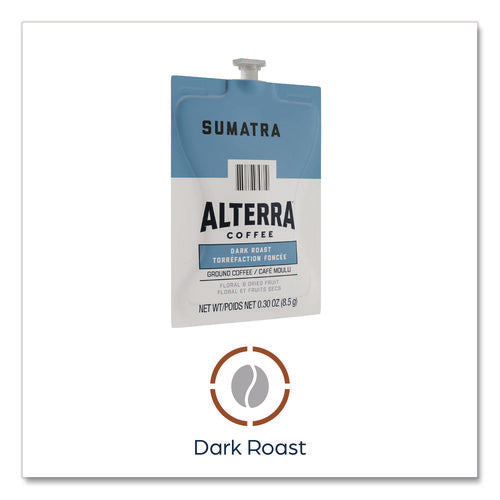 Alterra Sumatra Coffee Freshpack, Sumatra, 0.3 Oz Pouch, 100/carton