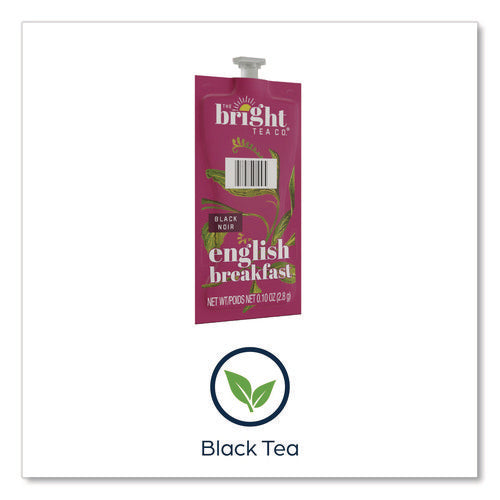 The Bright Tea Co. English Breakfast Black Tea Freshpack, English Breakfast, 0.1 Oz Pouch, 100/carton