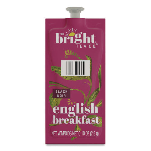 The Bright Tea Co. English Breakfast Black Tea Freshpack, English Breakfast, 0.1 Oz Pouch, 100/carton