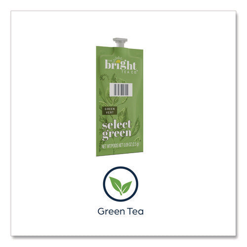 The Bright Tea Co. Select Green Tea Freshpack, Select Green, 0.09 Oz Pouch, 100/carton