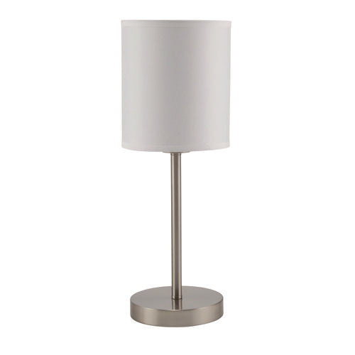 Slim Line Lamp Set, Table 12.63" High And Floor 61.5" High, Silver